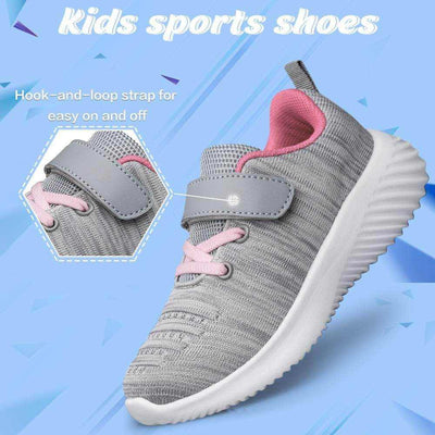 Shaan Dynasty Toddler & Little Kid Athletic Sneakers – Breathable Strap-On Running Shoes for Boys & Girls - Shaan Dynasty 
