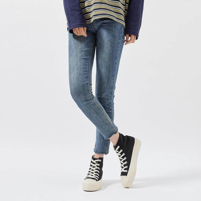 Shaan Dynasty Women’s High-Top Platform Sneakers – Classic White Canvas Lace-Up Tennis Shoes - Shaan Dynasty 