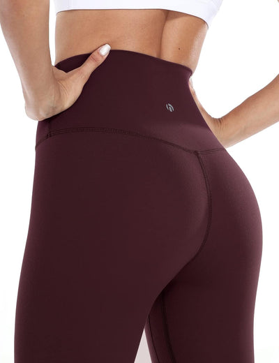 Shaan Dynasty High-Waisted Compression Leggings – Soft Athletic Yoga Pants (28") - Shaan Dynasty 
