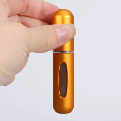 5pcs 5ml Mini Refillable Perfume Atomizer – Portable Aluminum Spray Bottle for Travel & Fragrance - Shaan Dynasty 
