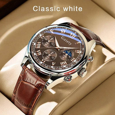 Shaan Dynasty GAIETY Men’s Luxury Quartz Watch – Waterproof Sport & Business Wristwatch with Glow Dial - Shaan Dynasty 