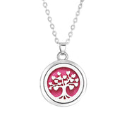 Shaan Dynasty Tree of Life Diffuser Necklace – Stainless Steel Aromatherapy Pendant for Women - Shaan Dynasty 