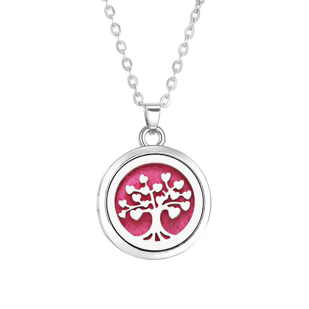 Shaan Dynasty Tree of Life Diffuser Necklace – Stainless Steel Aromatherapy Pendant for Women - Shaan Dynasty 