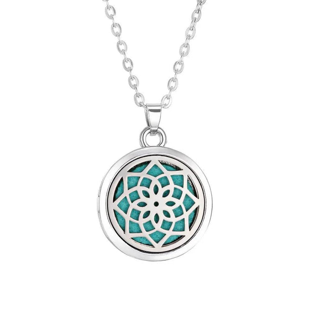 Shaan Dynasty Tree of Life Diffuser Necklace – Stainless Steel Aromatherapy Pendant for Women - Shaan Dynasty 