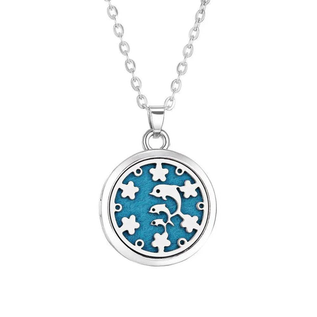 Shaan Dynasty Tree of Life Diffuser Necklace – Stainless Steel Aromatherapy Pendant for Women - Shaan Dynasty 