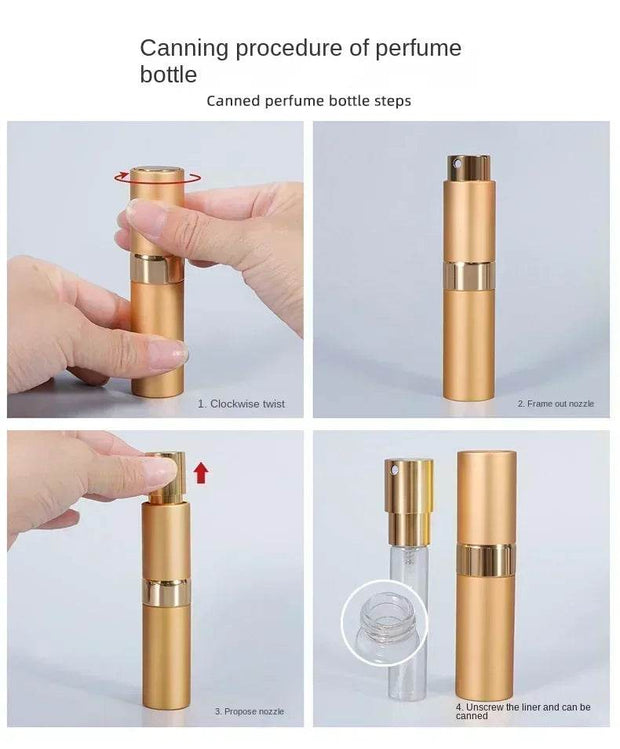 Wholesale 8ml Metal Perfume Refill Bottle – Aluminum Spray Atomizer for Travel & Portable Fragrance - Shaan Dynasty 