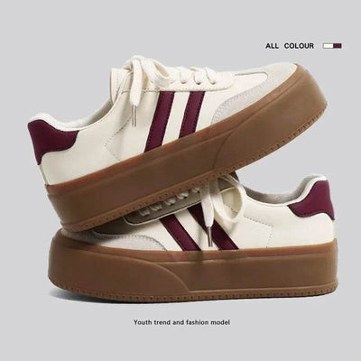 Shaan Dynasty Women’s Retro Chunky Sneakers – 2025 Vulcanized Streetwear Style - Shaan Dynasty 