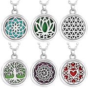 Shaan Dynasty Tree of Life Diffuser Necklace – Stainless Steel Aromatherapy Pendant for Women - Shaan Dynasty 