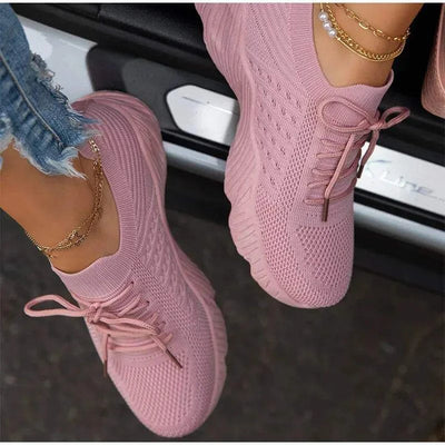Shaan Dynasty Women’s Summer Sneakers – Breathable, Lace-Up & Sporty Casual - Shaan Dynasty 