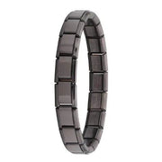 Shaan Dynasty Square-Link Stainless Steel Bracelet – Unisex Stretchable Hip-Hop Jewelry - Shaan Dynasty 