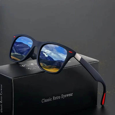 Shaan Dynasty Vintage Square Polarized Sunglasses – Luxury UV400 Designer Shades for Men & Women - Shaan Dynasty 