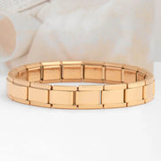 Shaan Dynasty Square-Link Stainless Steel Bracelet – Unisex Stretchable Hip-Hop Jewelry - Shaan Dynasty 