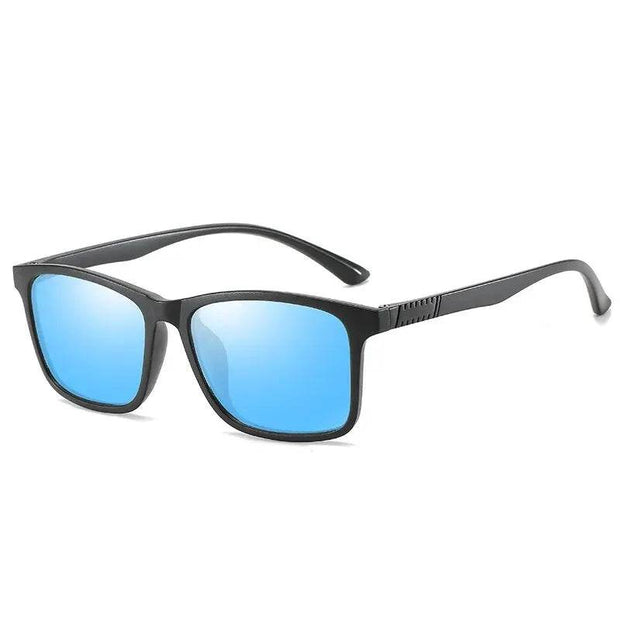 Luxury Polarized Sunglasses for Men – Vintage Square TR90 Frame, Ultra-Light UV400 Driving & Fishing Eyewear - Shaan Dynasty 