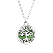 Shaan Dynasty Tree of Life Diffuser Necklace – Stainless Steel Aromatherapy Pendant for Women - Shaan Dynasty 