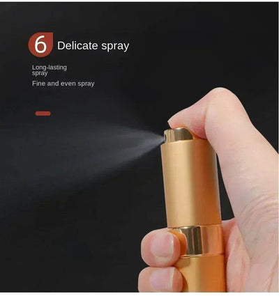 Wholesale 8ml Metal Perfume Refill Bottle – Aluminum Spray Atomizer for Travel & Portable Fragrance - Shaan Dynasty 