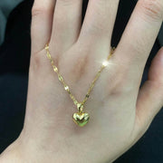 Shaan Dynasty 2025 Heart Pendant Necklace – Stainless Steel Lip Chain Jewelry for Women - Shaan Dynasty 