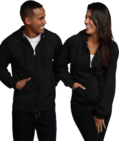 Shaan Dynasty Unisex Eversoft Fleece Zip Hoodie – Classic Comfort, All-Day Warmth - Shaan Dynasty 