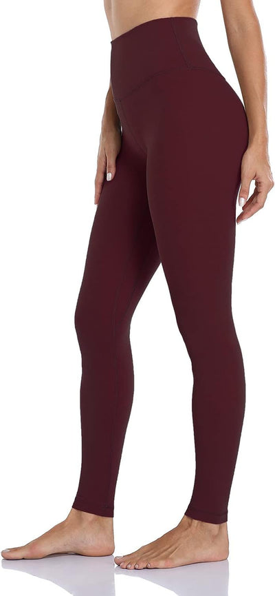 Shaan Dynasty High-Waisted Compression Leggings – Soft Athletic Yoga Pants (28") - Shaan Dynasty 