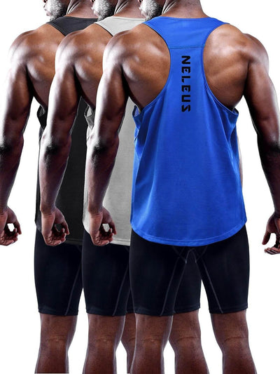 Shaan Dynasty Men's Workout Tank Top – Sleeveless Gym Athletic Shirt for Running & Training - Shaan Dynasty 