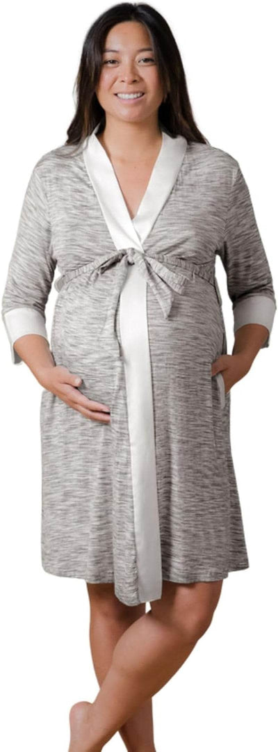 Shaan Dynasty – Emmaline Maternity & Nursing Robe – Soft & Comfortable Hospital Delivery Essential - Shaan Dynasty 