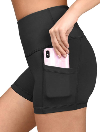 Shaan Dynasty High Waist Squat Proof Side Pocket Biker Shorts – 3.5", 5", 7", 9" - Shaan Dynasty 